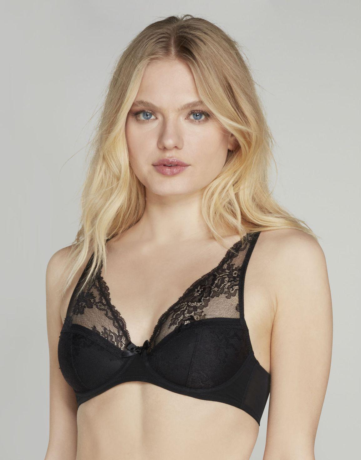 Ginah Padded High Apex Underwired Bra Black | Agent Provocateur