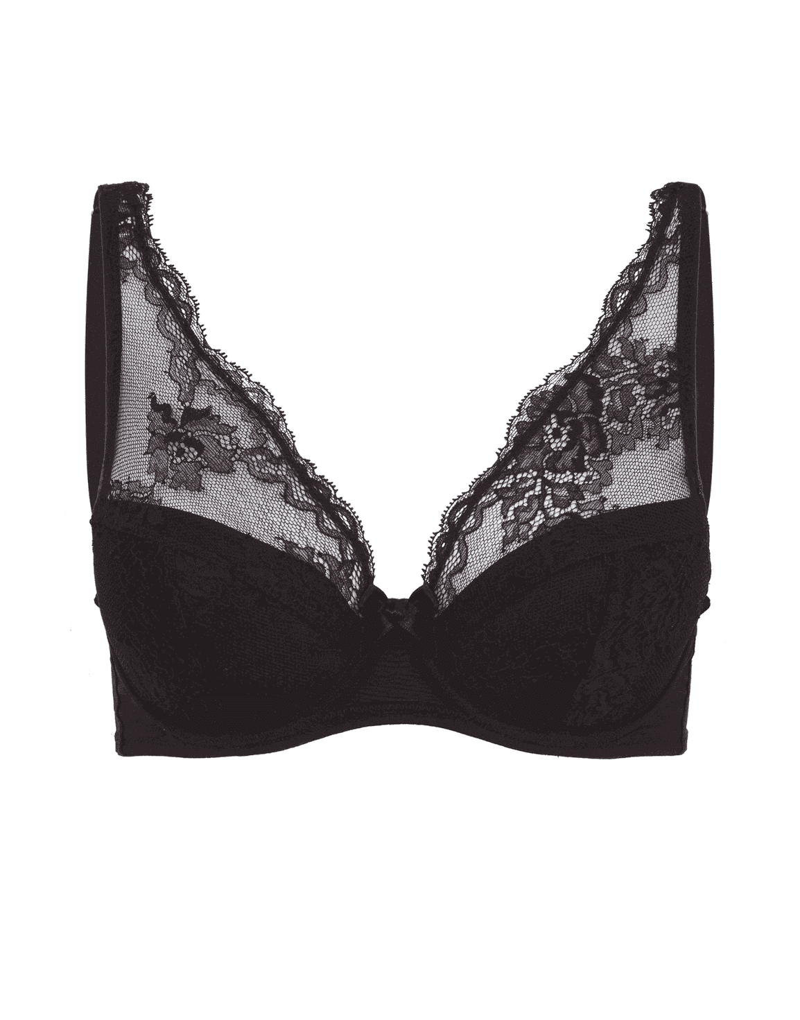 Ginah Padded High Apex Underwired Bra Black | Agent Provocateur