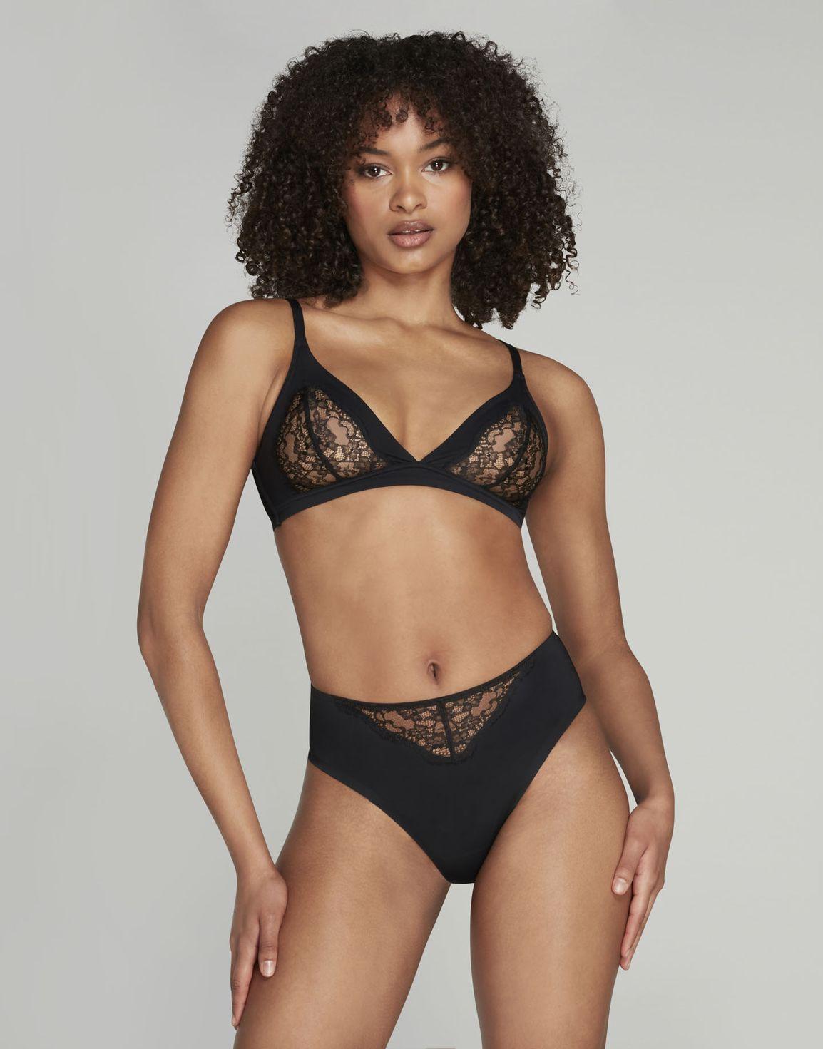 Brigette Soft Cup High Apex Bra Black | Agent Provocateur