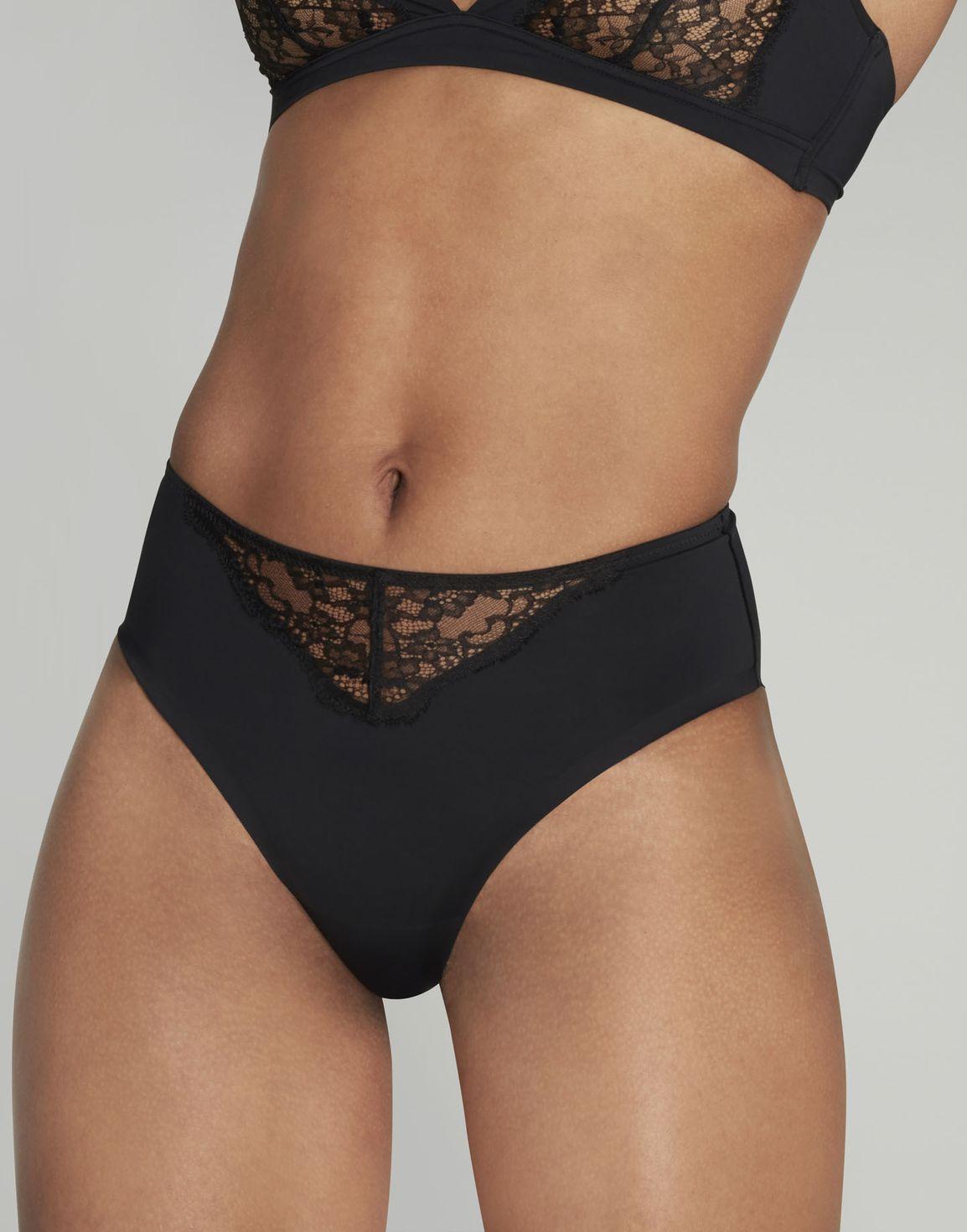 Brigette High Waisted Brief Black | Agent Provocateur