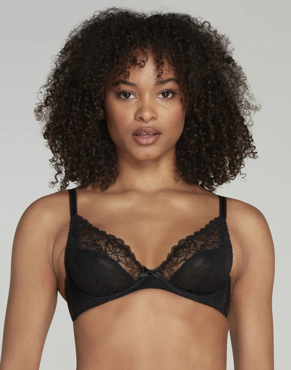 Leni Plunge Underwired Bra Black | Agent Provocateur
