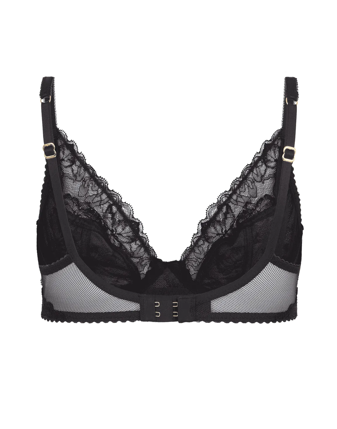 Leni Plunge Underwired Bra Black | Agent Provocateur