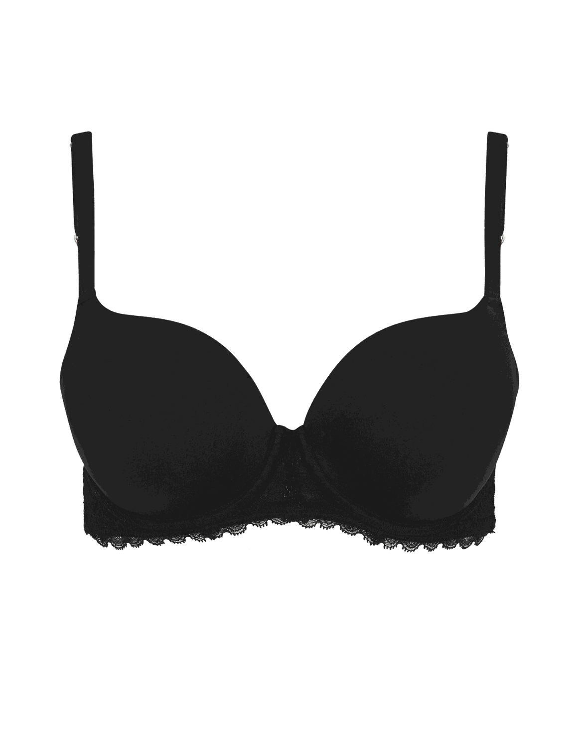 Leni Balcony Padded Plunge Bra Black | Agent Provocateur