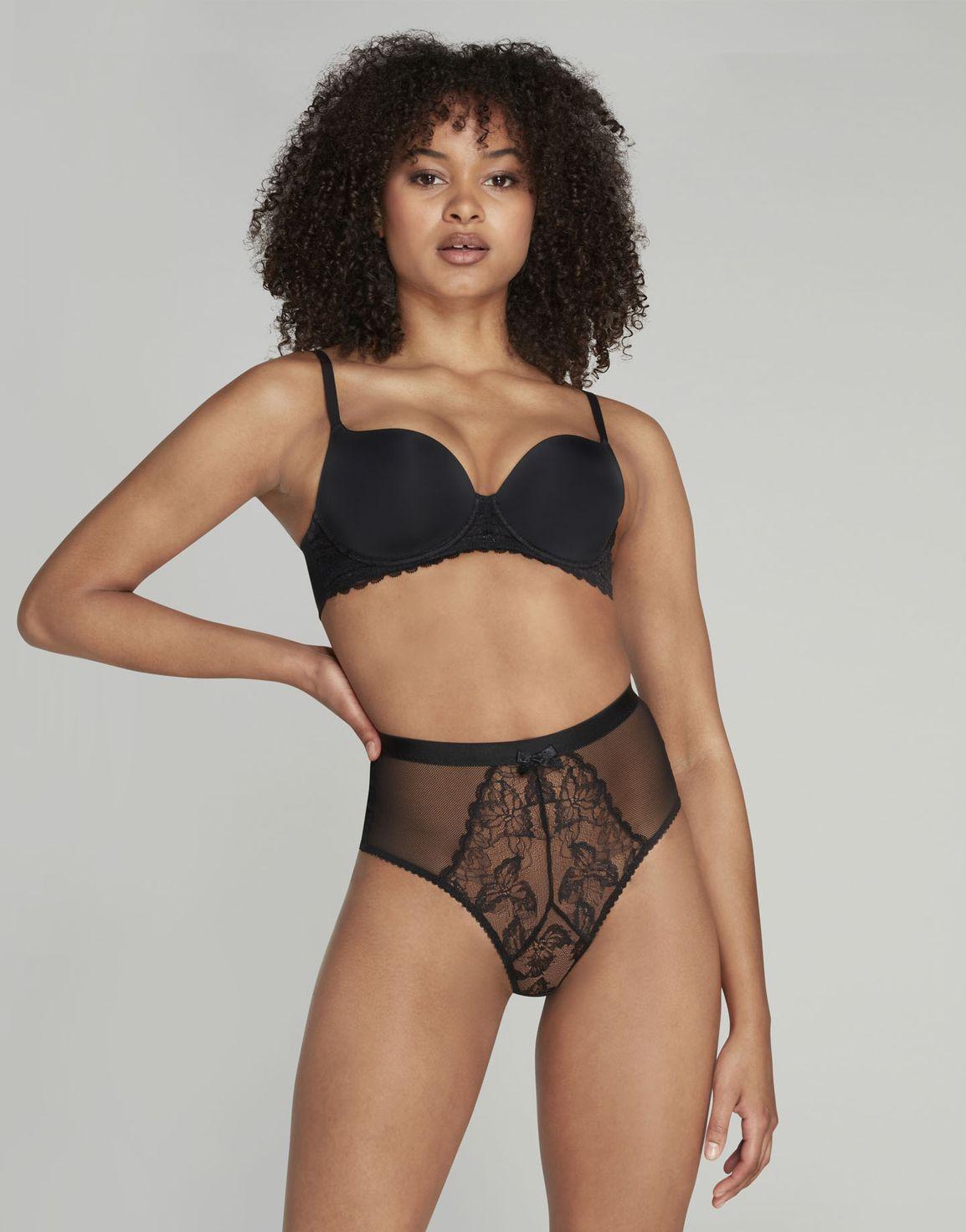 Leni High Waisted Brief Black | Agent Provocateur