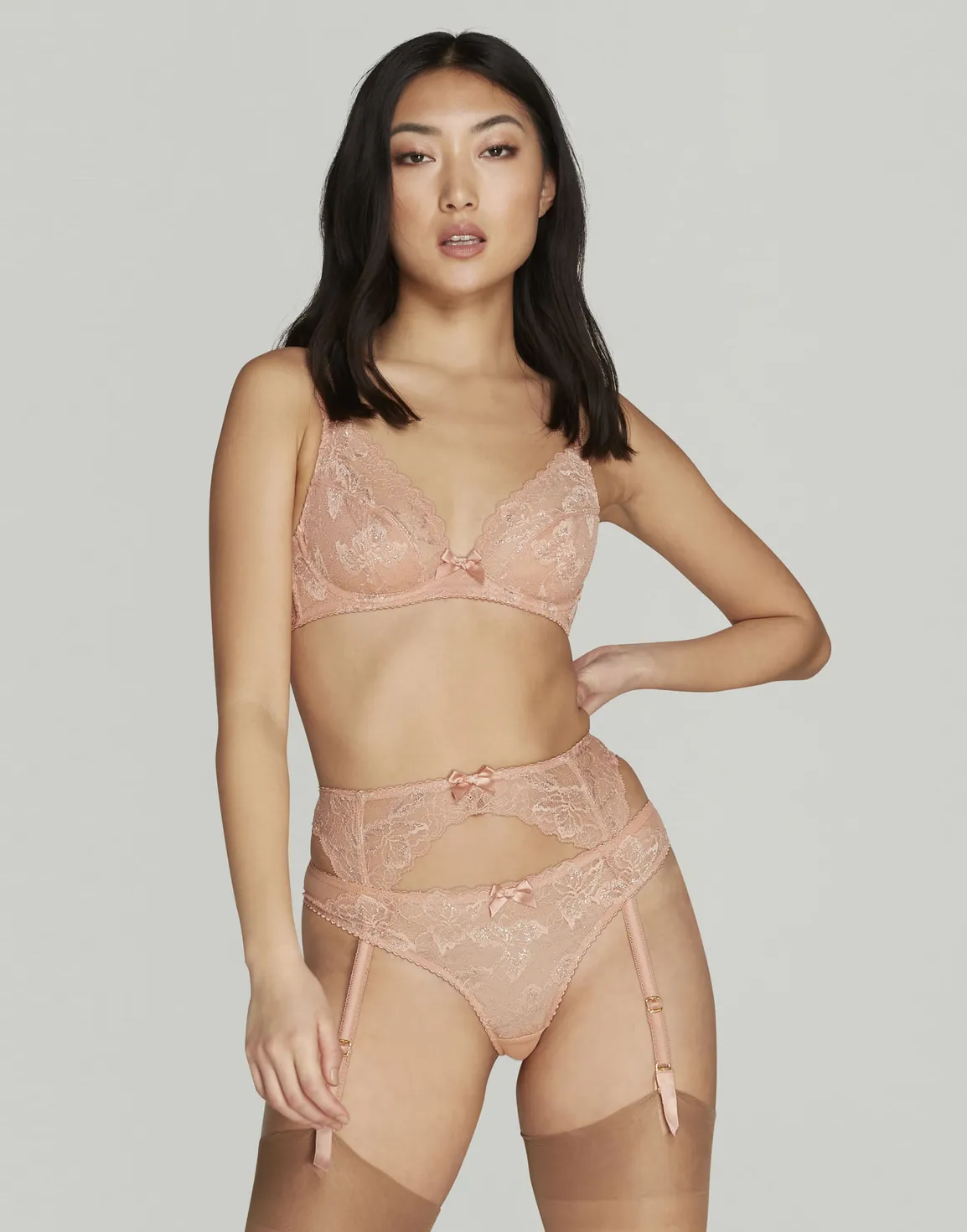 Leni Suspender Praline | Agent Provocateur
