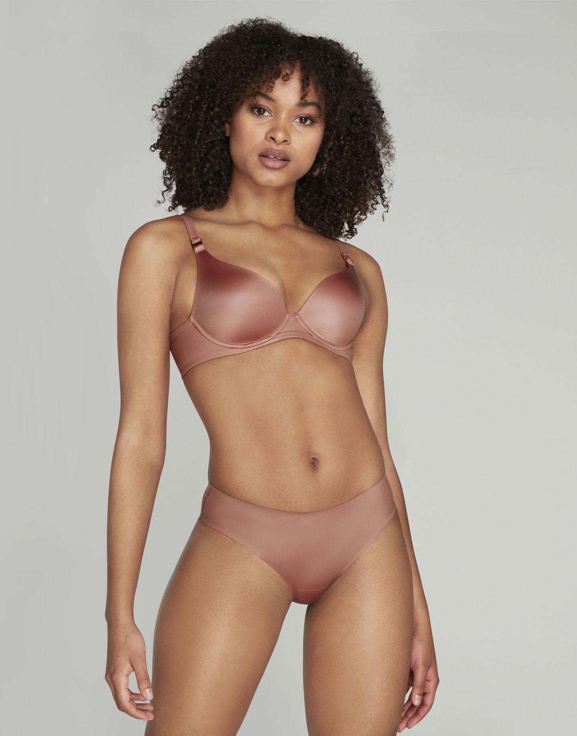 Paige Moulded Plunge Underwired Bra Pink4 | Agent Provocateur