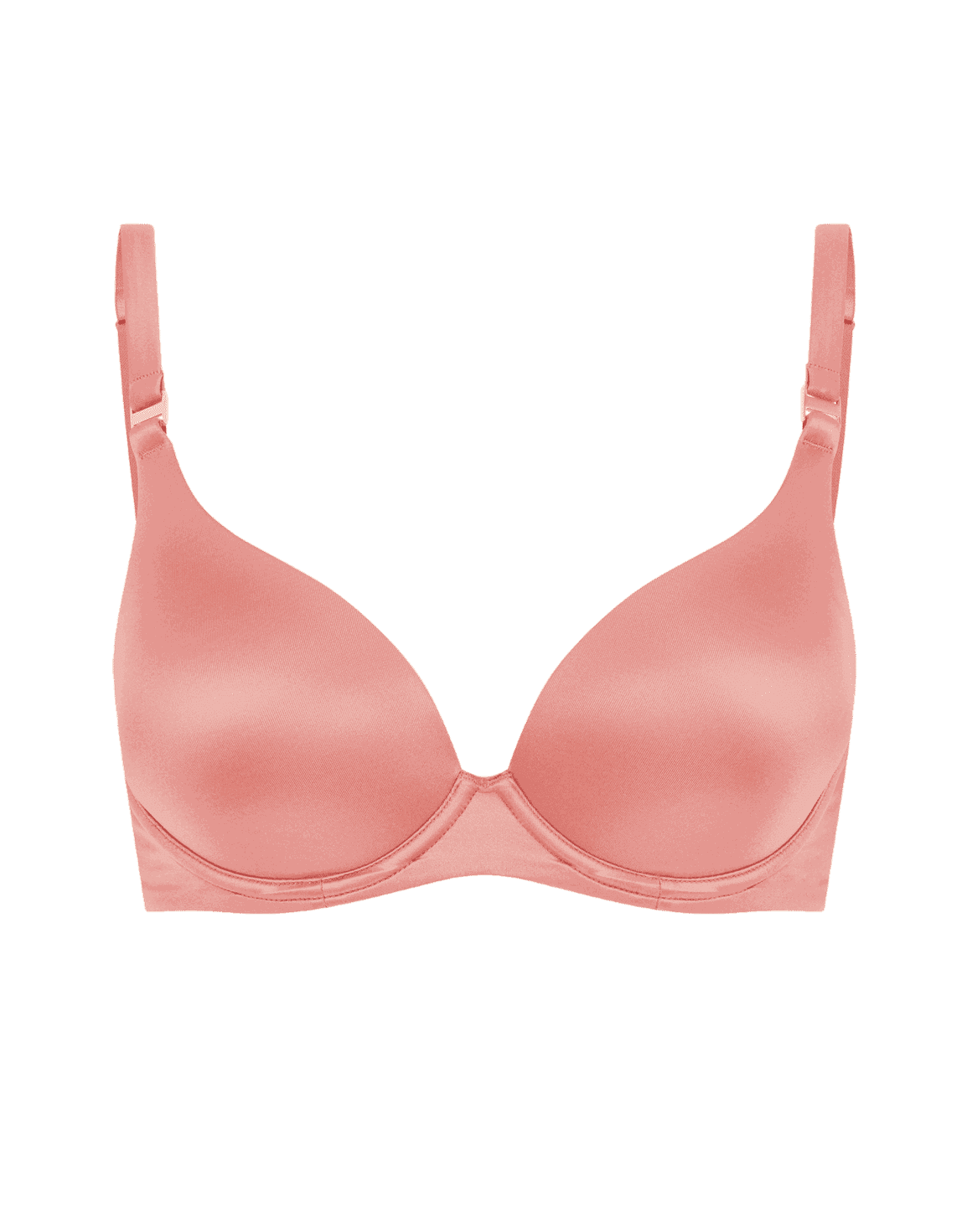 Paige Moulded Plunge Underwired Bra Pink4 | Agent Provocateur