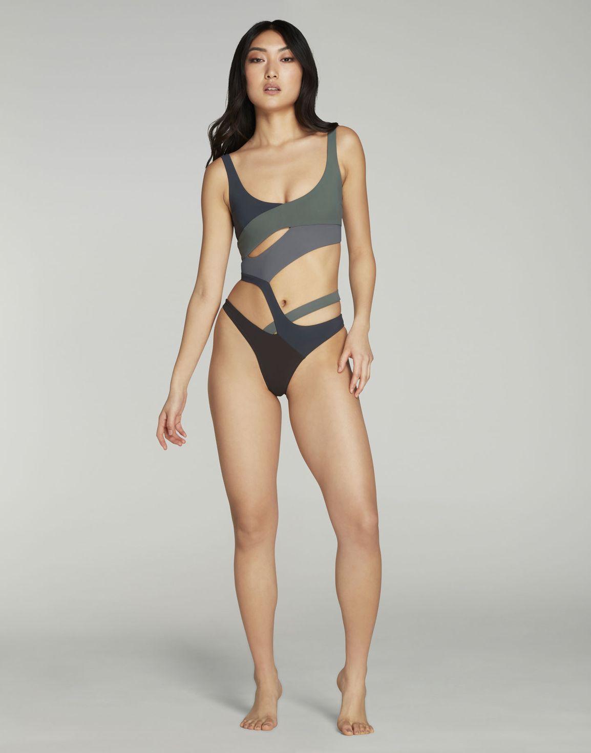 Izaro Swimsuit Khaki | Agent Provocateur