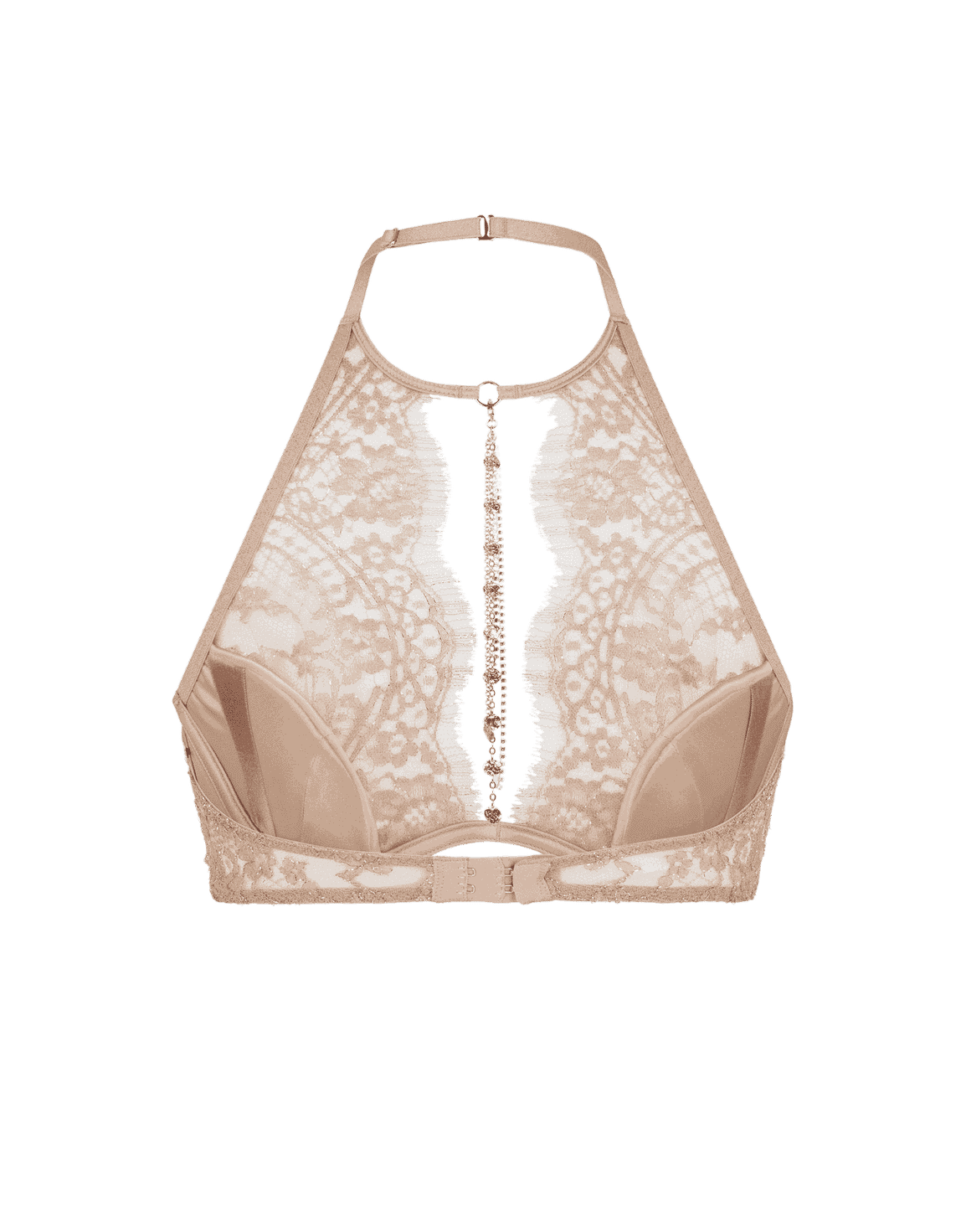 Gayle High Neck Underwired Bra Gold | Agent Provocateur