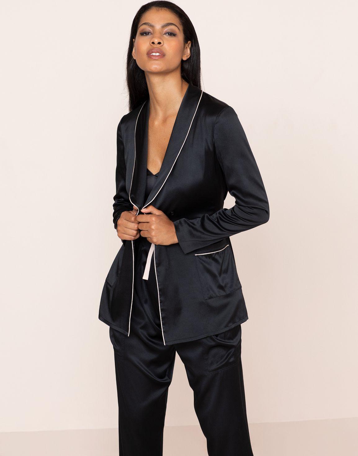 Ezra Pyjama Top Black | Agent Provocateur