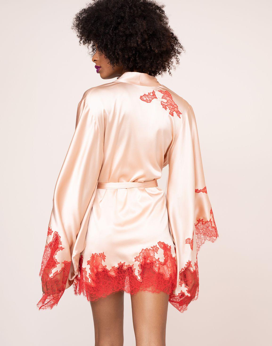 Christi Short Kimono Blush | Agent Provocateur