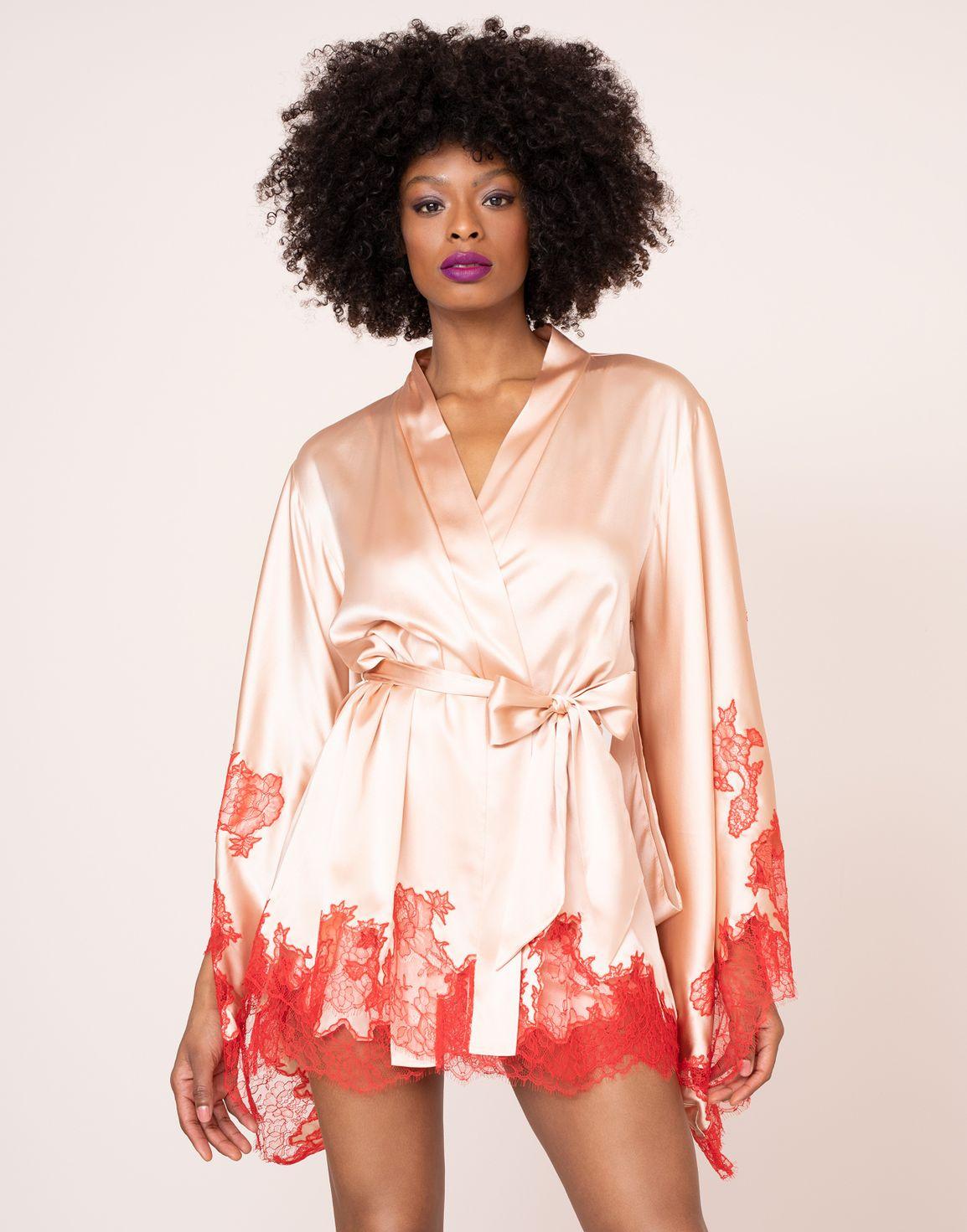 Christi Short Kimono Blush | Agent Provocateur