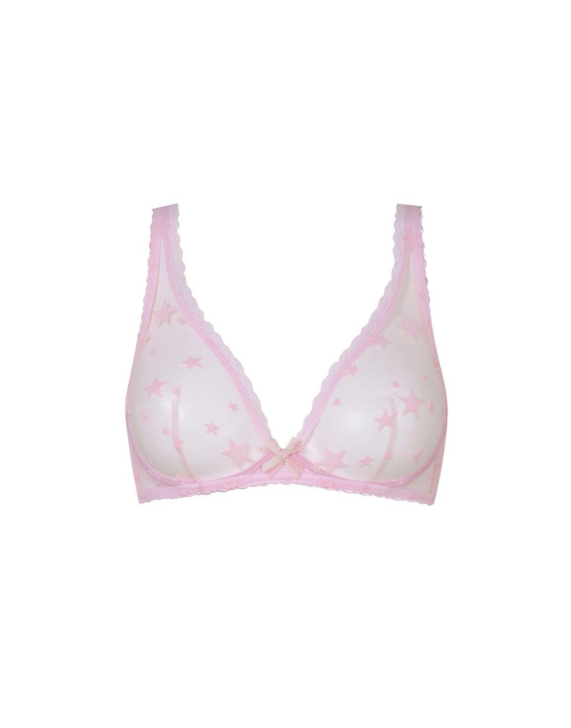 Luxx Demi Cup Plunge Underwired Bra Pink | Agent Provocateur