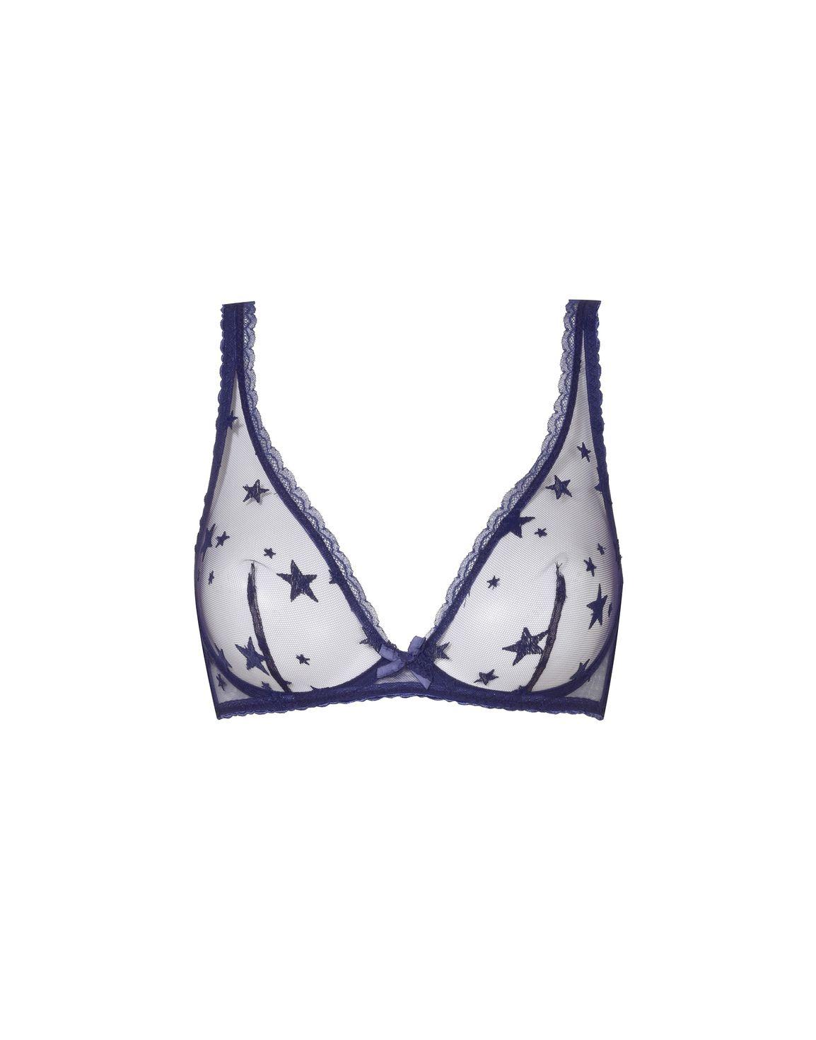 Luxx Demi Cup Plunge Underwired Bra Navy | Agent Provocateur