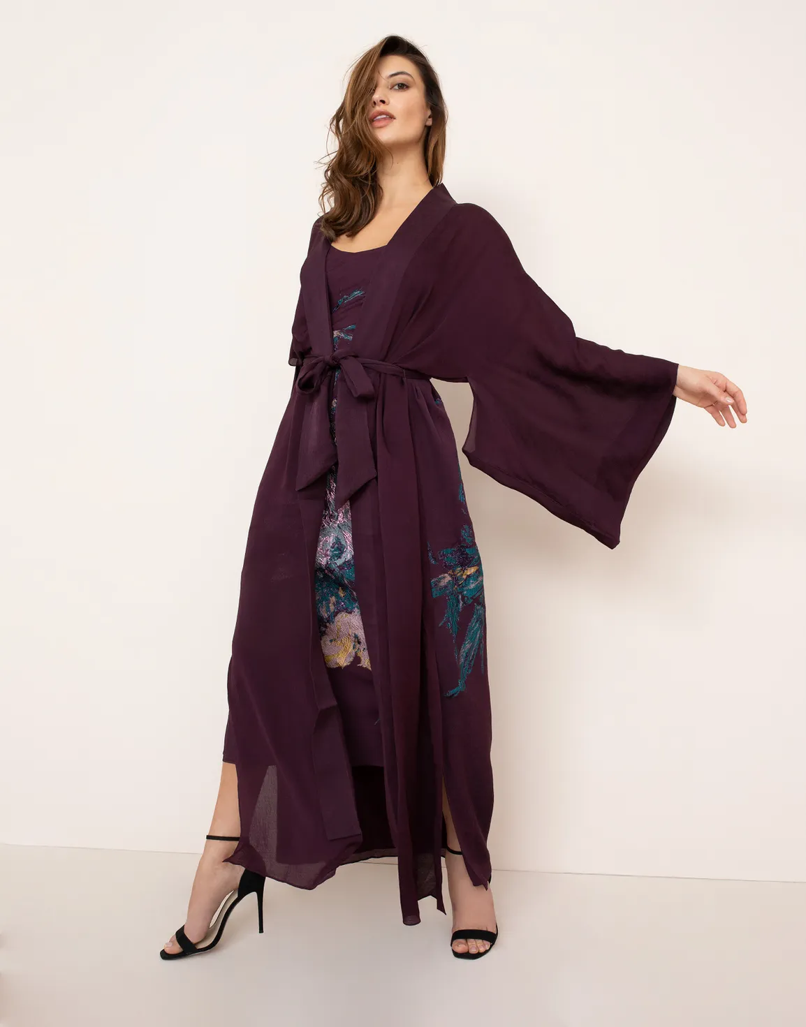 Fay Long Kimono Purple | Agent Provocateur