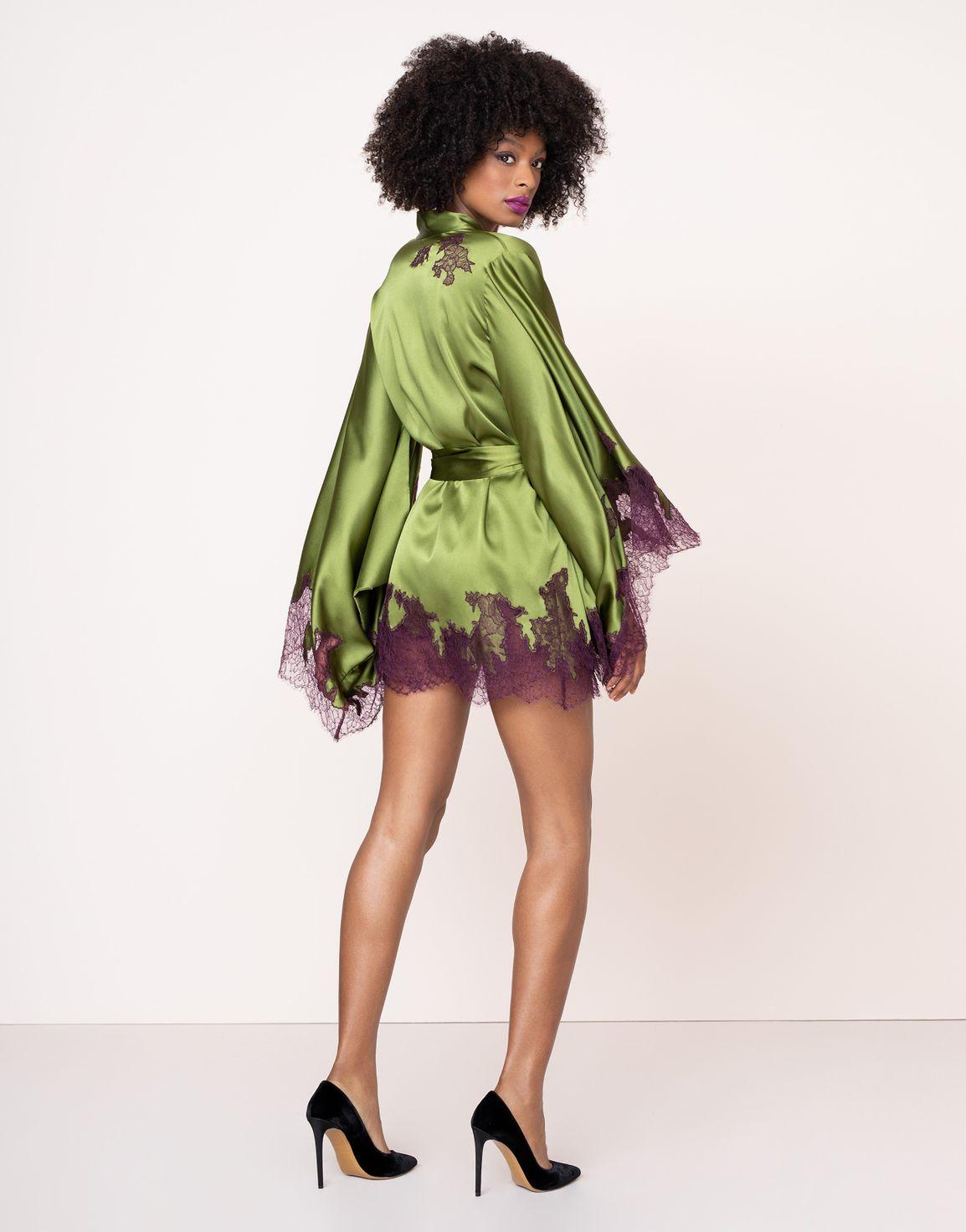 Christi Short Gown Green | Agent Provocateur