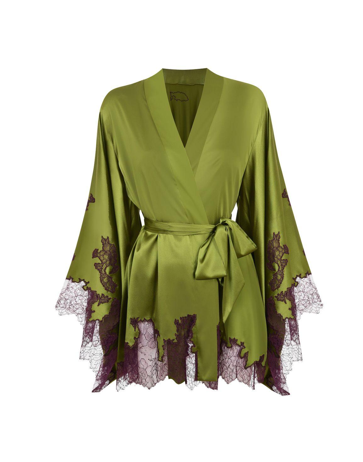 Christi Short Gown Green | Agent Provocateur