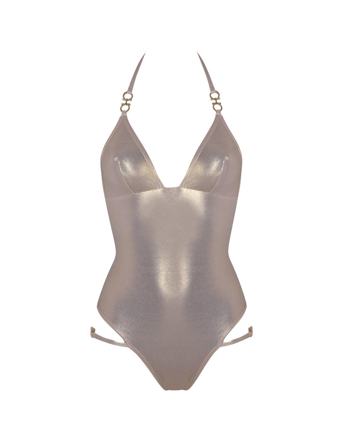 Brontie Swimsuit Gold | Agent Provocateur