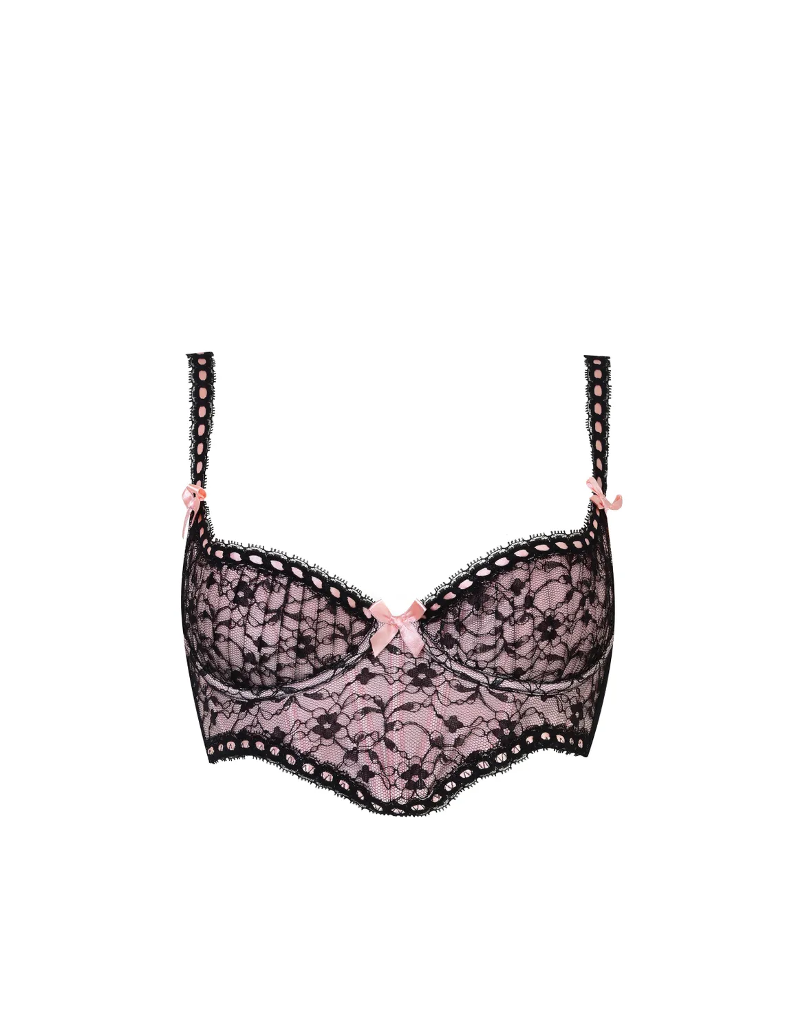 Gracelyn Plunge Underwired Bra Black | Agent Provocateur