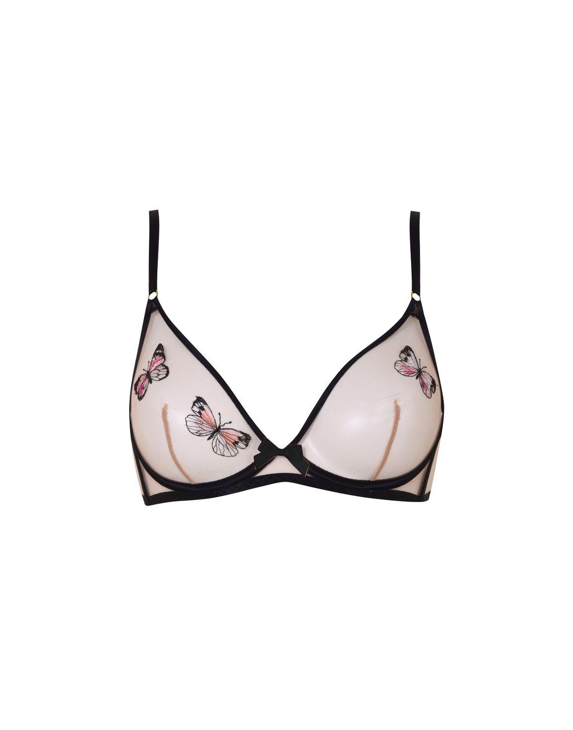 Odelia High Apex Underwired Bra Black | Agent Provocateur