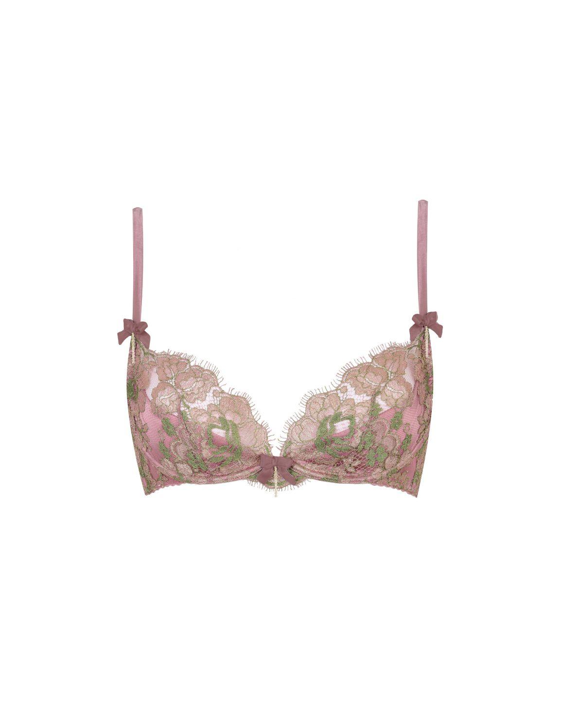 Biju Plunge Underwired Bra Pink | Agent Provocateur