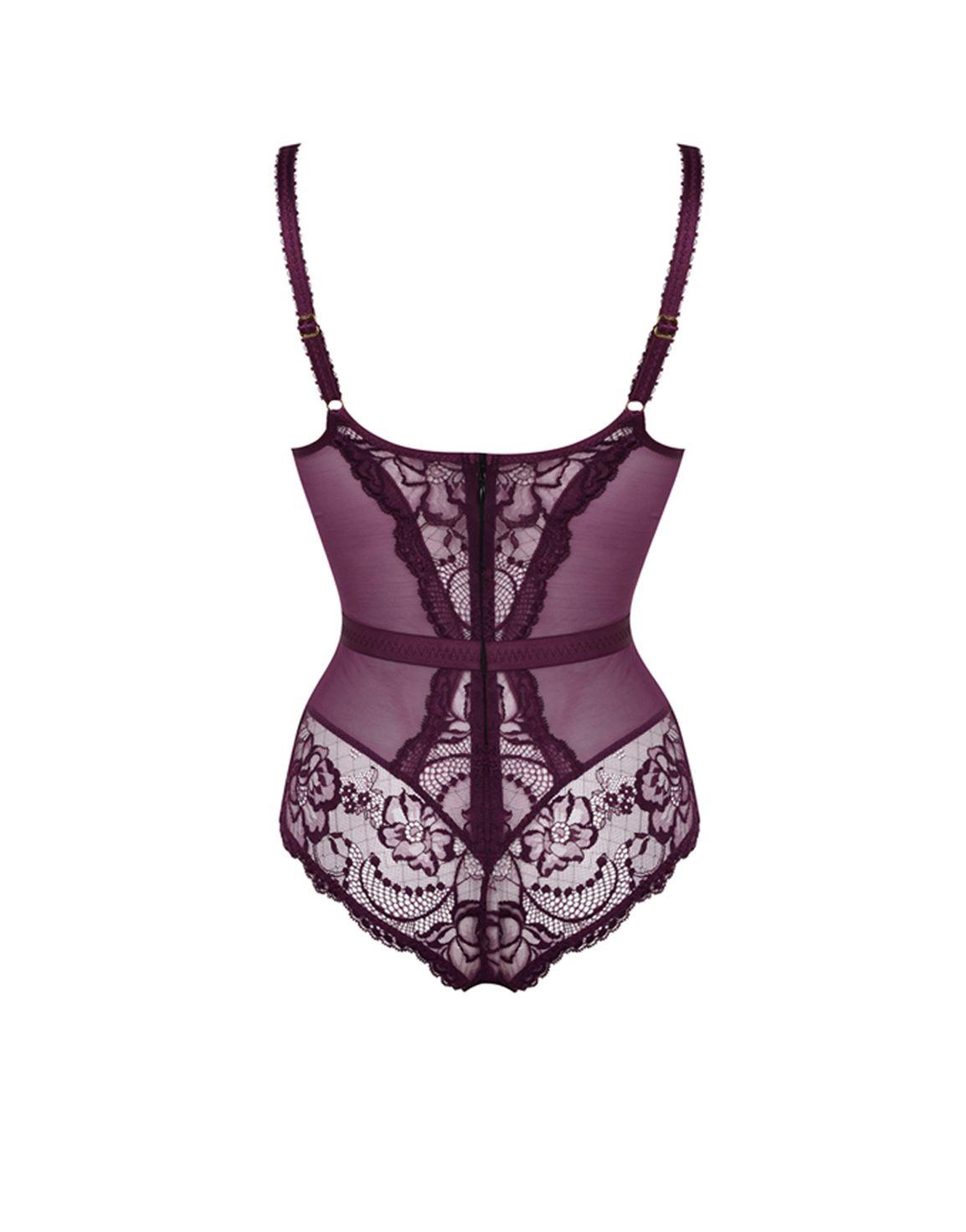 Carmella Bodysuit Purple | Agent Provocateur