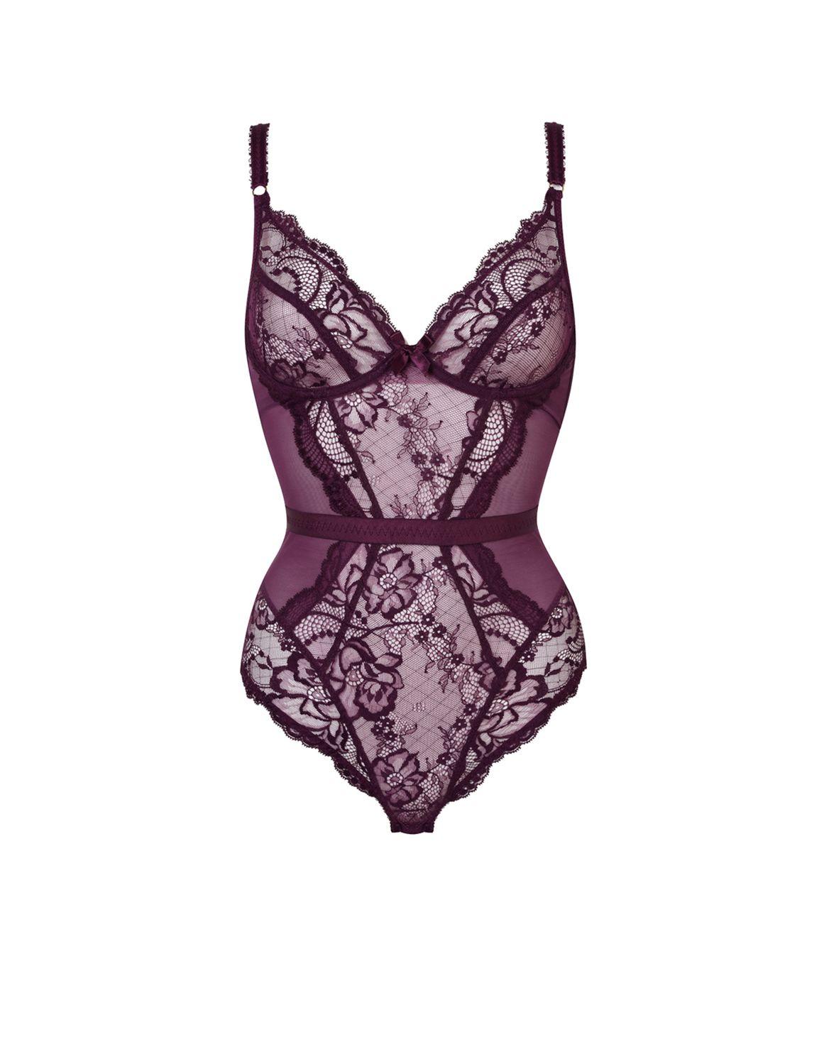 Carmella Bodysuit Purple | Agent Provocateur
