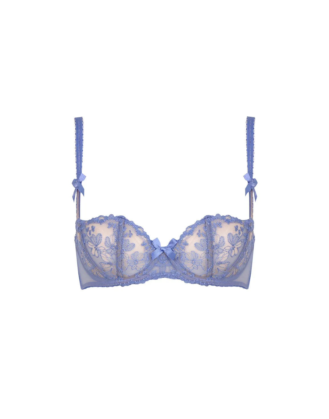 Florella Balconette Underwired Bra Blue | Agent Provocateur