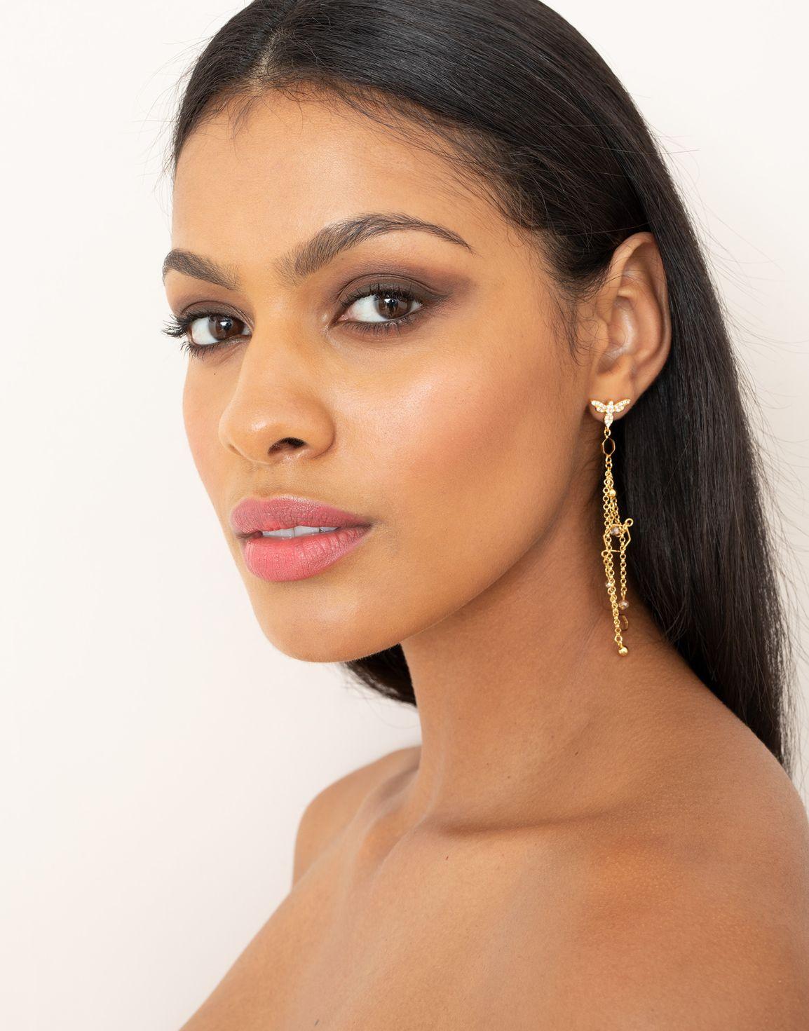 Azzalia Earring Gold | Agent Provocateur