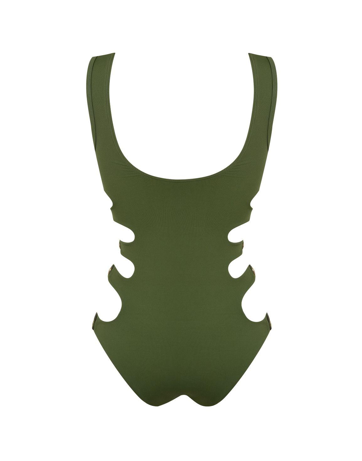 Reeve Swimsuit Khaki | Agent Provocateur