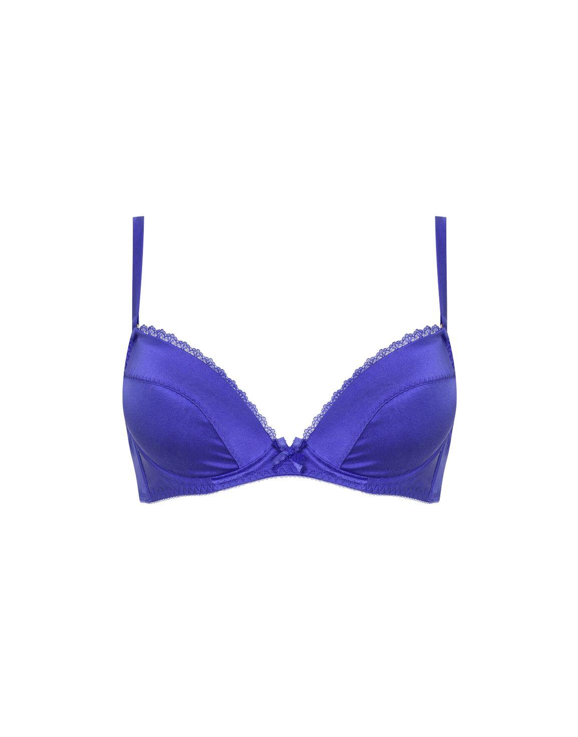 Felinda Padded Plunge Underwired Bra Blue | Agent Provocateur