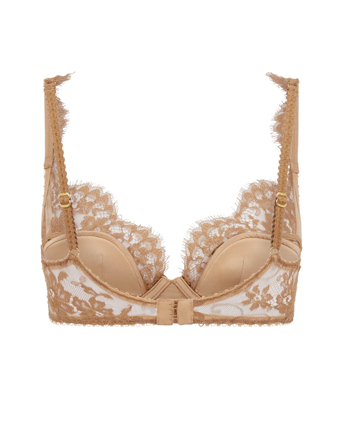 Carline Plunge Underwired Bra Gold | Agent Provocateur