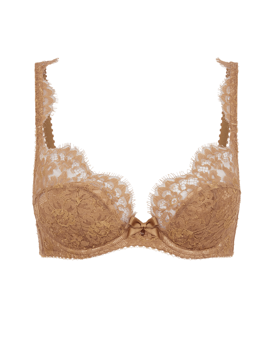 Carline Plunge Underwired Bra Gold | Agent Provocateur