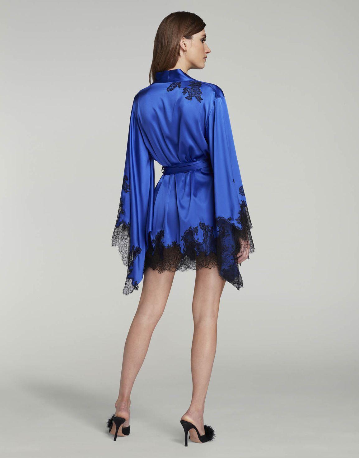 Christi Short Kimono Blue | Agent Provocateur