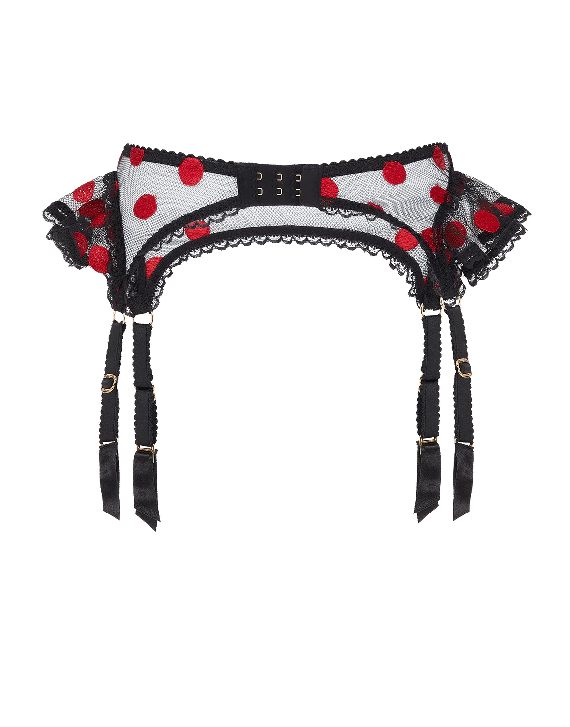 Gabby Suspender Black/Red | Agent Provocateur