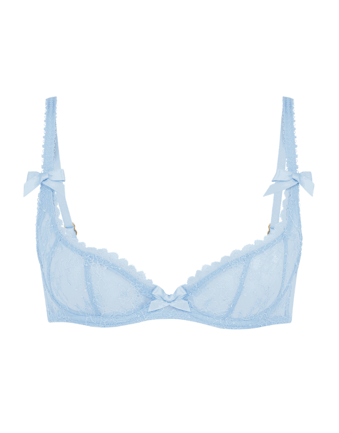 Hinda Demi Cup Plunge Underwired Bra Blue | Agent Provocateur