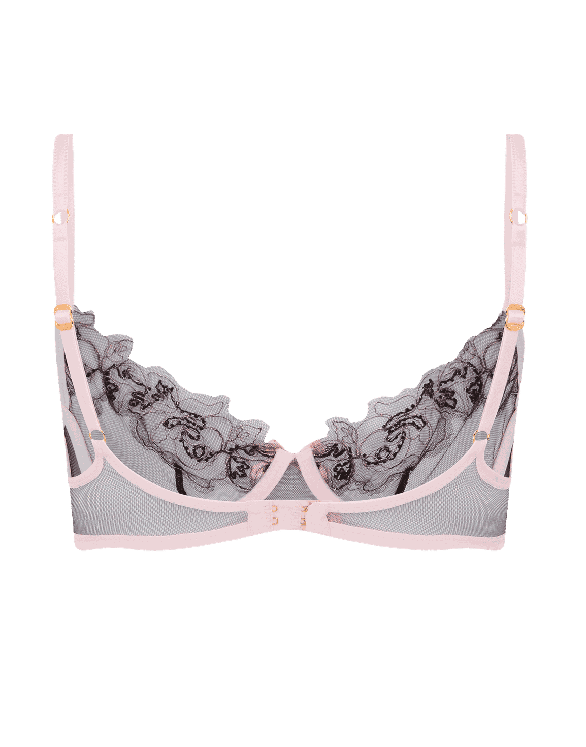 Lindie Balconette Underwired Bra Pink/Black | Agent Provocateur