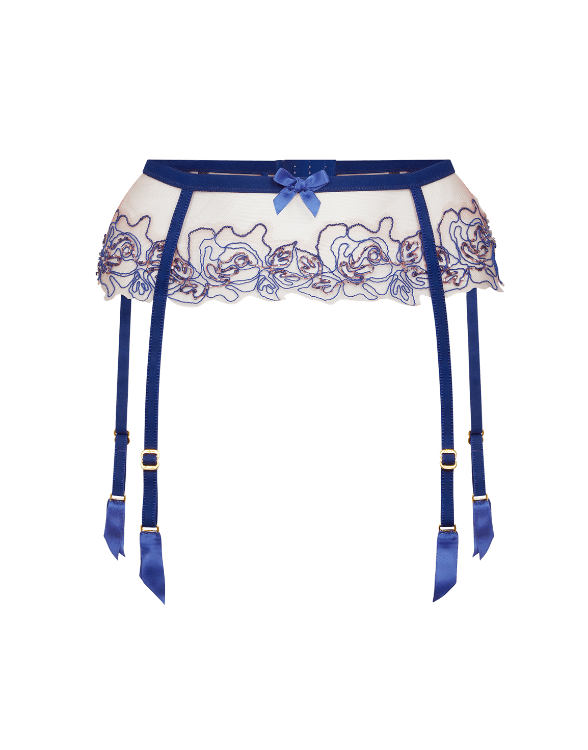 Lindie Suspender Pink/Blue | Agent Provocateur