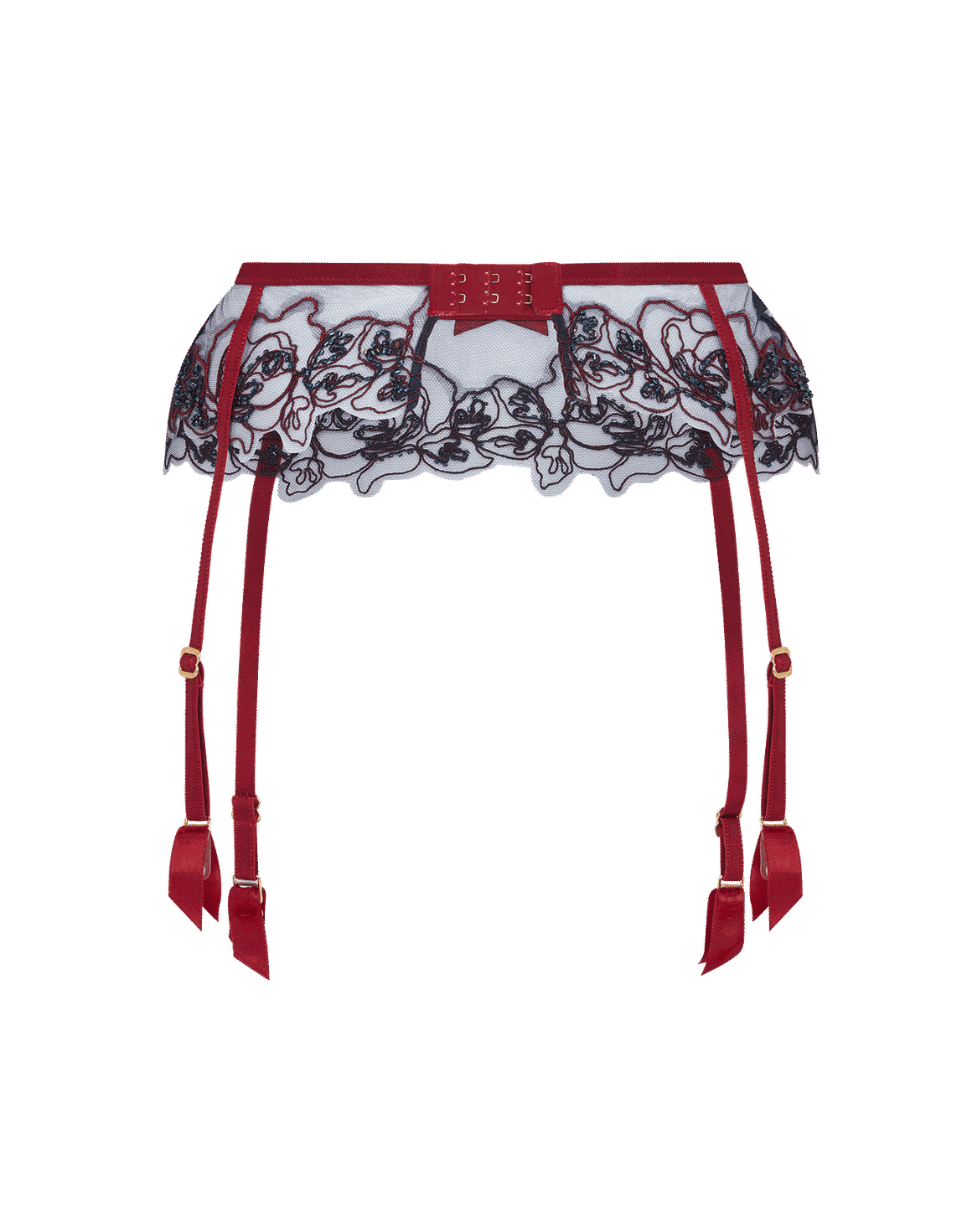 Lindie Suspender Plum/Navy | Agent Provocateur