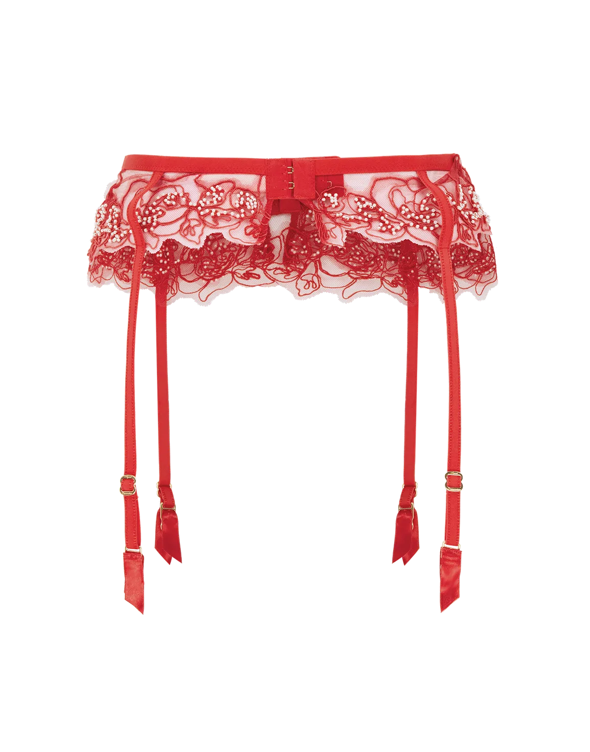 Lindie Suspender Red/Red | Agent Provocateur
