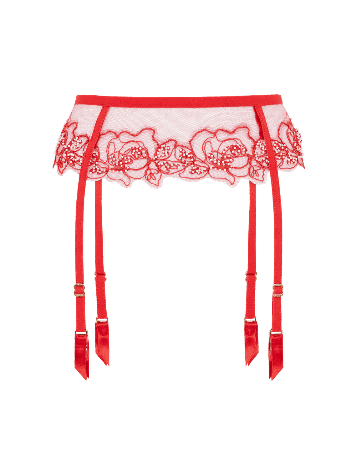 Lindie Suspender Red/Red | Agent Provocateur