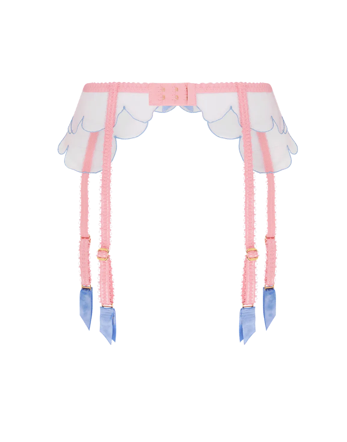 Lorna Suspender Baby Pink/Blue | Agent Provocateur