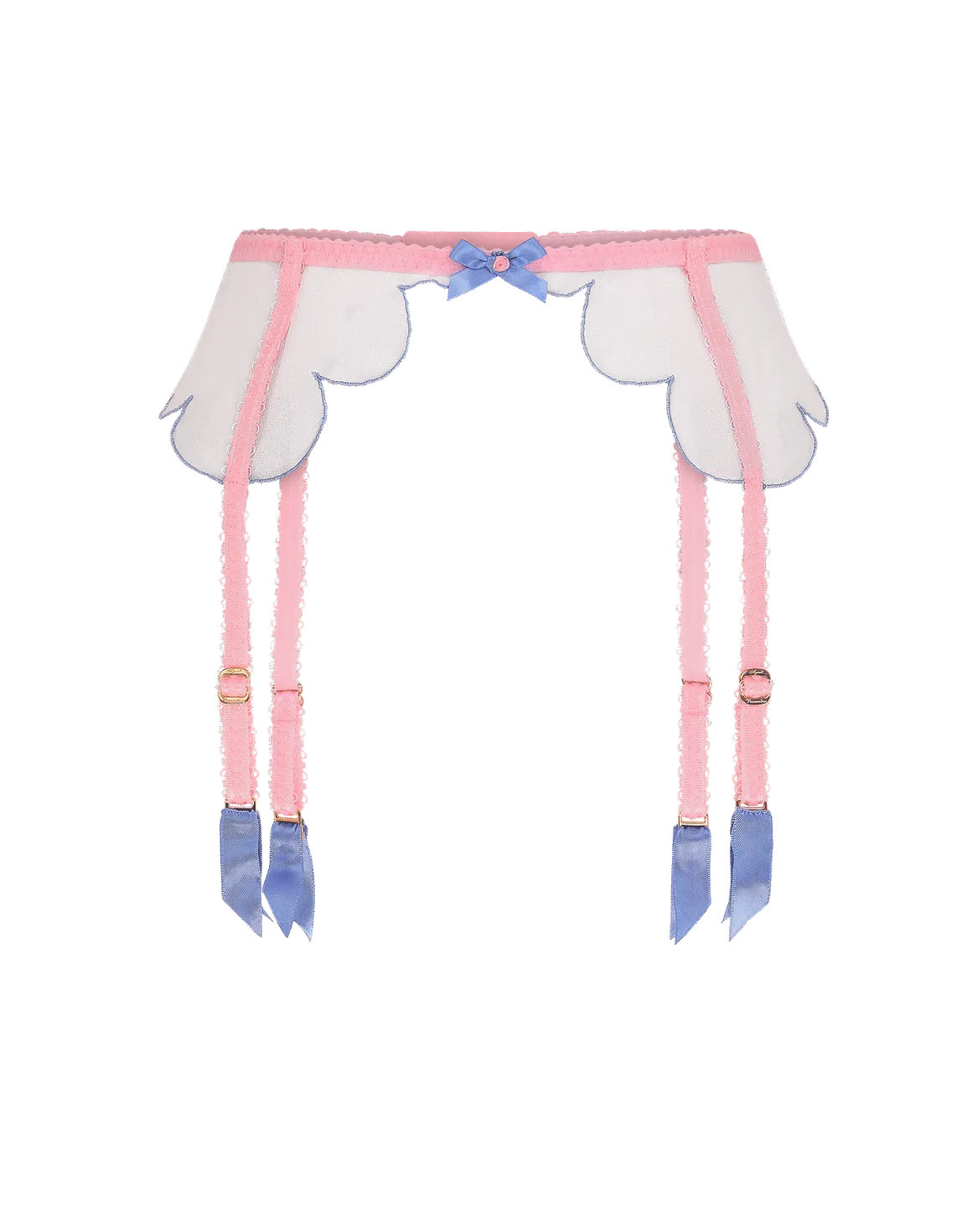 Lorna Suspender Baby Pink/Blue | Agent Provocateur