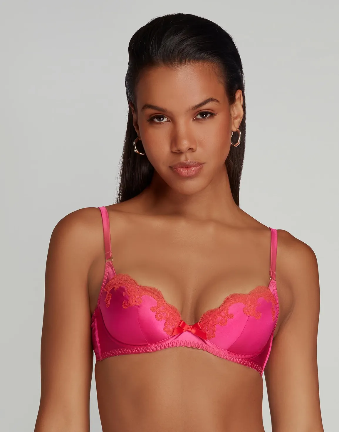 Molly Plunge Underwired Bra Pink | Agent Provocateur