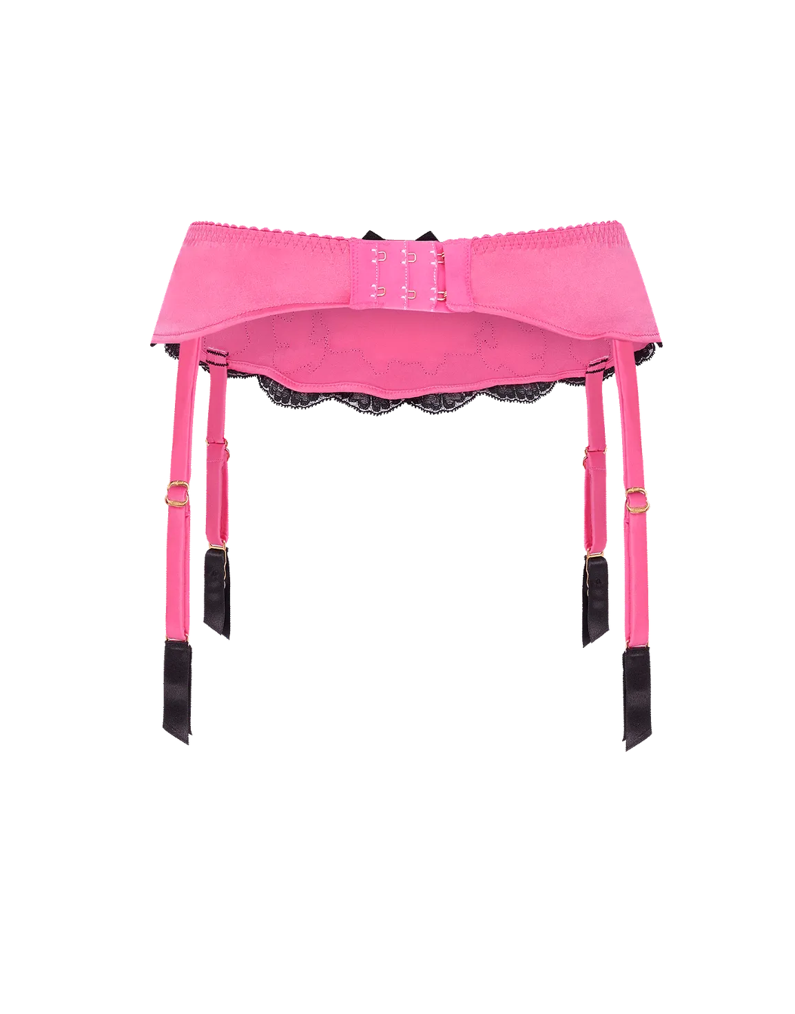 Molly Suspender Candy Pink/Black | Agent Provocateur