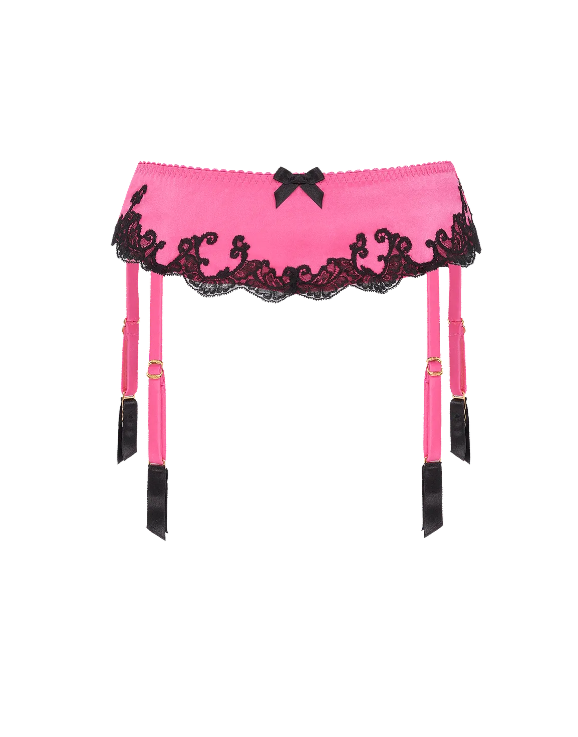 Molly Suspender Candy Pink/Black | Agent Provocateur