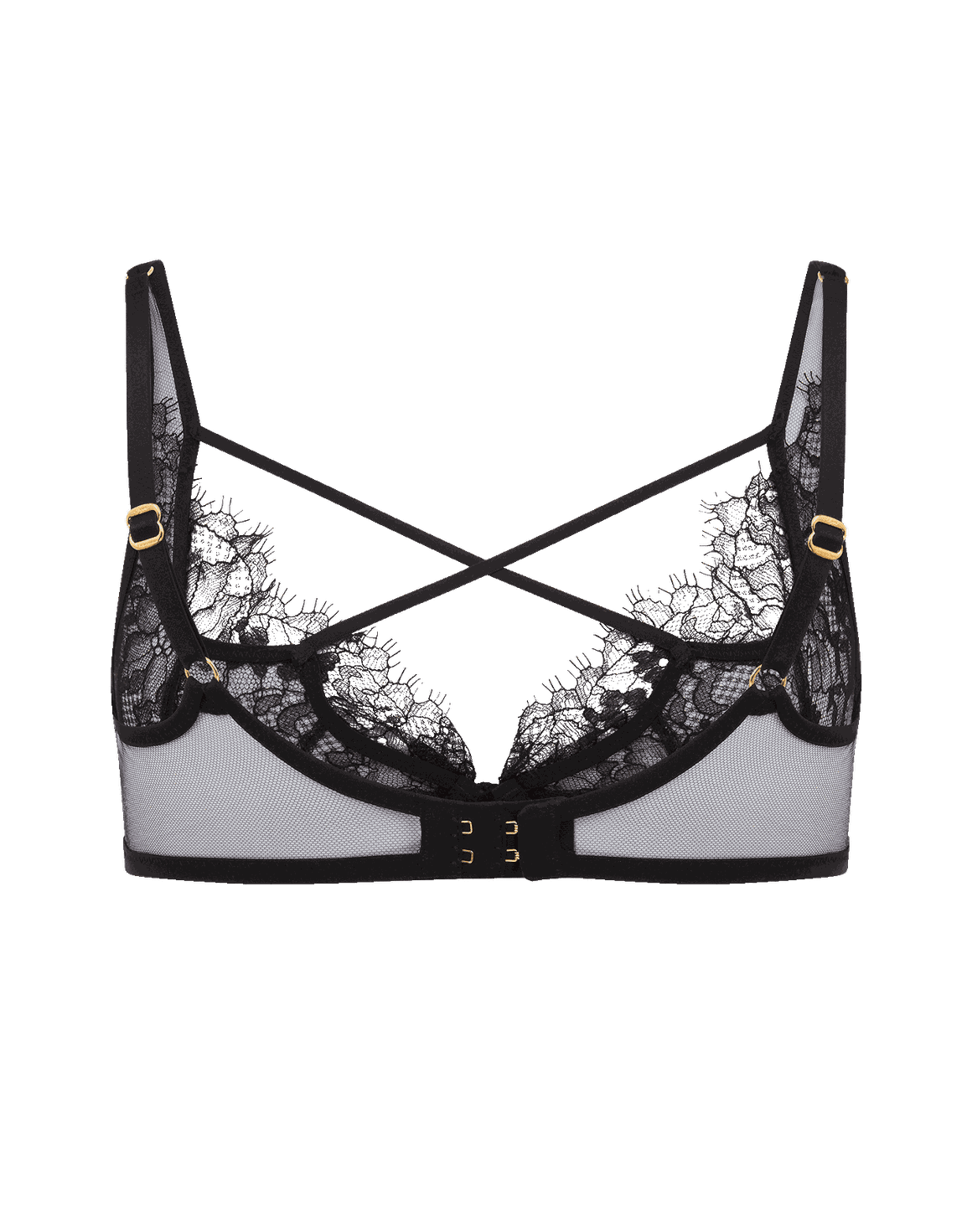 Palma Plunge Underwired Bra Black  | Agent Provocateur