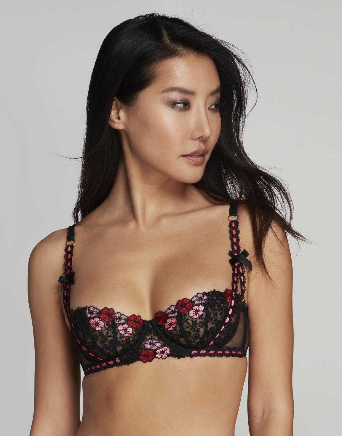 Petunia Balconette Underwired Bra Black | Agent Provocateur