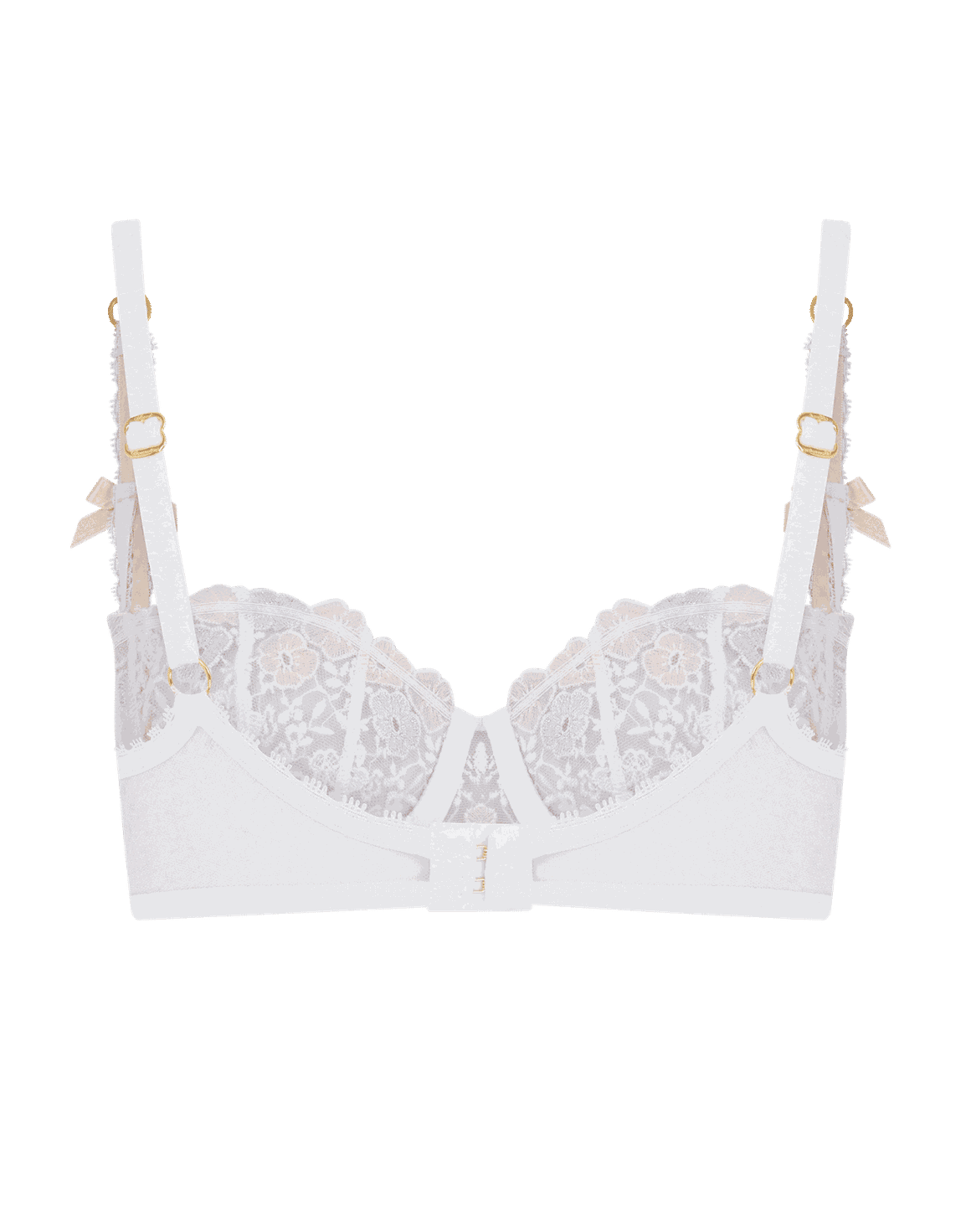 Petunia Balconette Underwired Bra White | Agent Provocateur