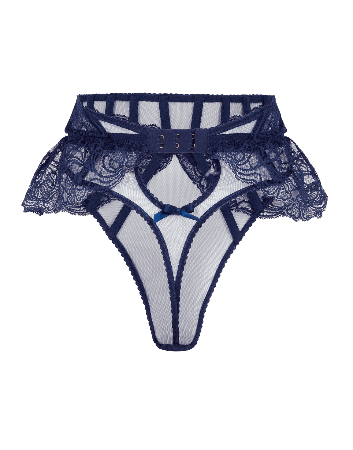 Rozlyn Suspender Thong Navy | Agent Provocateur